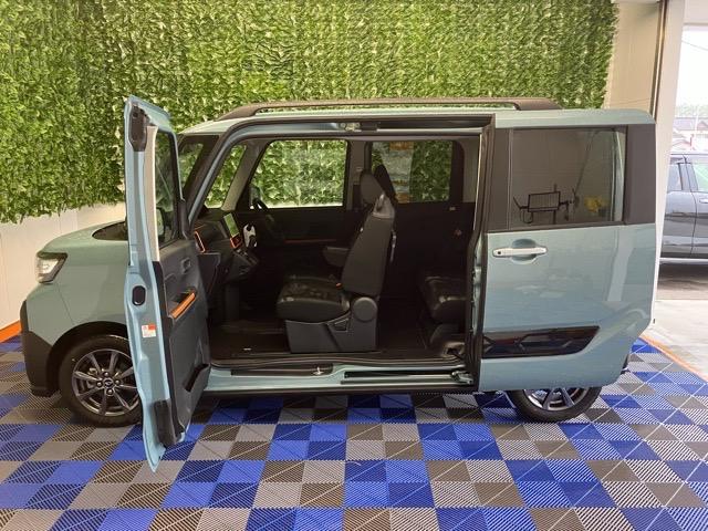 タントファンクロス両側電動スライドドア・コーナーセンサー・プッシュボタンスタート・ステアリングスイッチ・オートエアコン・キーフリー・ベンチシート・シートヒーター・アルミホイール・バックカメラ対応・パワーウィンドウ（佐賀県）の中古車