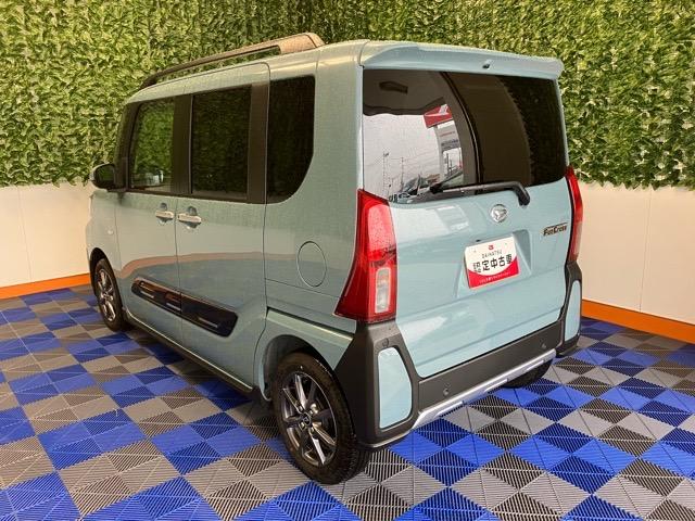 タントファンクロス両側電動スライドドア・コーナーセンサー・プッシュボタンスタート・ステアリングスイッチ・オートエアコン・キーフリー・ベンチシート・シートヒーター・アルミホイール・バックカメラ対応・パワーウィンドウ（佐賀県）の中古車