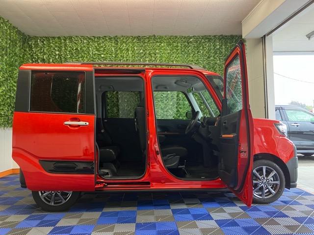 タントファンクロス両側電動スライドドア・コーナーセンサー・プッシュボタンスタート・ステアリングスイッチ・オートエアコン・キーフリー・ベンチシート・シートヒーター・アルミホイール・バックカメラ対応・パワーウィンドウ(佐賀県)の中古車