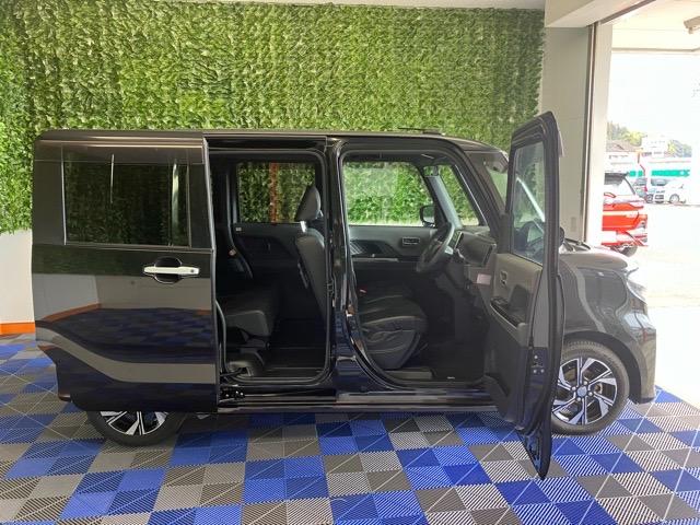 タントカスタムＸ両側電動スライドドア・ＥＴＣ・ドラレコ・パノラマモニター・プッシュボタンスタート・ステアリングスイッチ・オートエアコン・キーフリー・ベンチシート・コーナーセンサー・パワーウィンドウ（佐賀県）の中古車