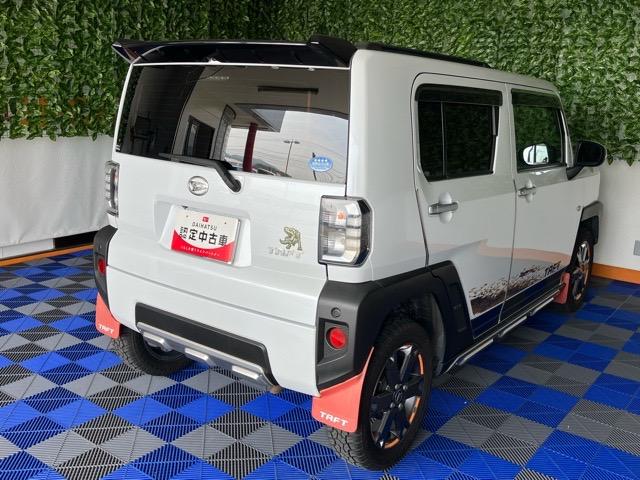 タフトＧターボ４ＷＤ・ドラレコ・パノラマモニター・コーナーセンサー・プッシュボタンスタート・ステアリングスイッチ・オートエアコン・キーフリー・アルミホイール・シートヒーター・パワーウィンドウ（佐賀県）の中古車