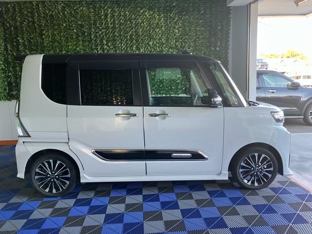 タントカスタムＲＳ両側電動スライドドア・ドラレコ・バックモニター・後席モニター・プッシュボタンスタート・ステアリングスイッチ・オートエアコン・キーフリー・ベンチシート・コーナーセンサー・アルミホイール・パワーウィンドウ（佐賀県）の中古車