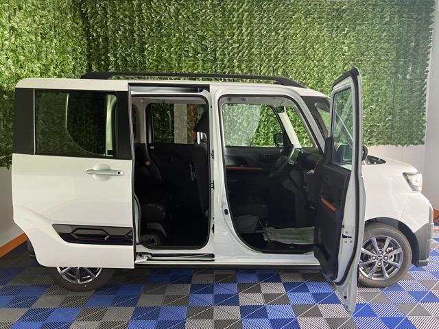 タントファンクロス両側電動スライドドア・コーナーセンサー・プッシュボタンスタート・ステアリングスイッチ・オートエアコン・キーフリー・ベンチシート・シートヒーター・アルミホイール・全周囲カメラ対応・パワーウィンドウ（佐賀県）の中古車