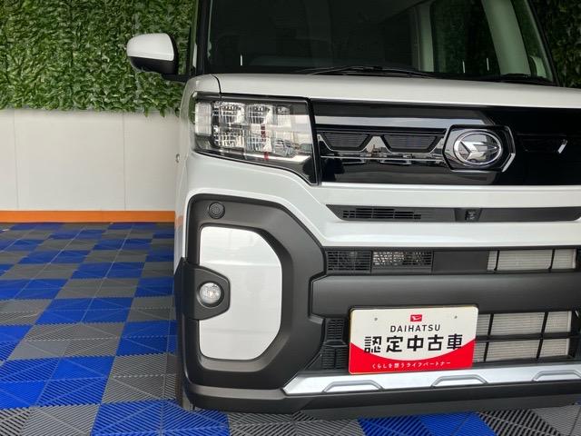 タントファンクロス両側電動スライドドア・コーナーセンサー・プッシュボタンスタート・ステアリングスイッチ・オートエアコン・キーフリー・ベンチシート・シートヒーター・アルミホイール・全周囲カメラ対応・パワーウィンドウ（佐賀県）の中古車