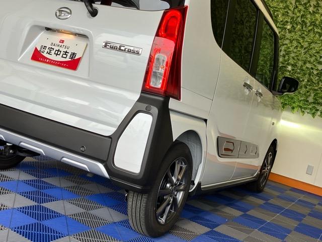 タントファンクロス両側電動スライドドア・コーナーセンサー・プッシュボタンスタート・ステアリングスイッチ・オートエアコン・キーフリー・ベンチシート・シートヒーター・アルミホイール・全周囲カメラ対応・パワーウィンドウ（佐賀県）の中古車