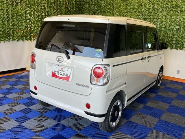 ムーヴキャンバスＧブラックアクセントリミテッド　ＳＡIII両側電動スライドドア・ＥＴＣ・パノラマモニター・プッシュボタンスタート・ステアリングスイッチ・オートエアコン・キーフリー・ベンチシート・パワーウィンドウ（佐賀県）の中古車