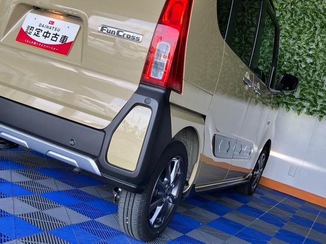 タントファンクロス両側電動スライドドア・プッシュボタンスタート・ステアリングスイッチ・オートエアコン・キーフリーシステム・シートヒーター・バックカメラ対応・アルミホイール・パワーウィンドウ（佐賀県）の中古車