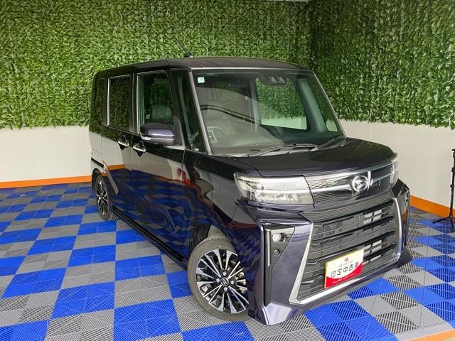 タントカスタムＲＳ両側電動スライドドア・プッシュボタンスタート・ステアリングスイッチ・オートエアコン・キーフリーシステム・シートヒーター・全周囲カメラ対応・アルミホイール・パワーウィンドウ（佐賀県）の中古車