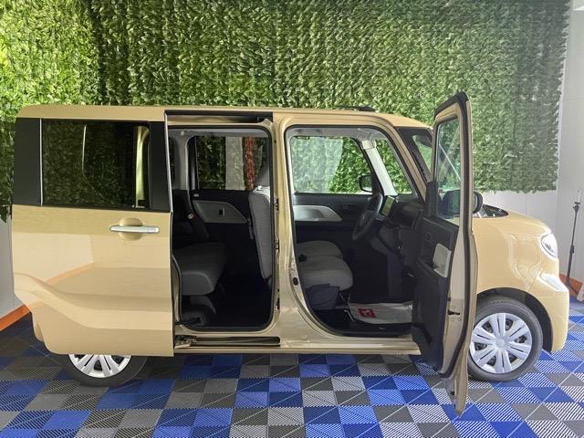 タントＸ片側電動スライドドア・コーナーセンサー・プッシュボタンスタート・ステアリングスイッチ・オートエアコン・キーフリー・ベンチシート・シートヒーター・パワーウィンドウ（佐賀県）の中古車