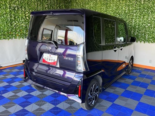 タントカスタムＸ両側電動スライドドア・プッシュボタンスタート・ステアリングスイッチ・オートエアコン・キーフリーシステム・シートヒーター・全周囲カメラ対応・アルミホイール・パワーウィンドウ（佐賀県）の中古車