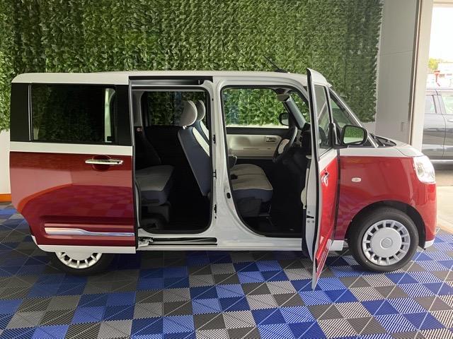 ムーヴキャンバスストライプスG両側電動スライドドア・プッシュボタンスタート・ステアリングスイッチ・オートエアコン・キーフリー・コーナーセンサー・ベンチシート・シートヒーター・パワーウィンドウ(佐賀県)の中古車