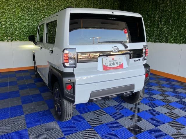 タフトG ダーククロムベンチャー外装ワケあり車・コーナーセンサー・プッシュボタンスタート・ステアリングスイッチ・キーフリー・シートヒーター・アルミホイール・パワーウィンドウ(佐賀県)の中古車