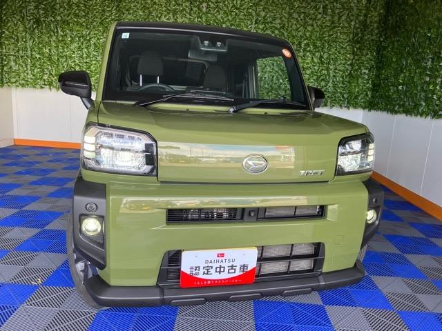 タフトGターボ外装ワケあり車・ETC・パノラマモニター・コーナーセンサー・プッシュボタンスタート・ステアリングスイッチ・キーフリー・シートヒーター・アルミホイール・パワーウィンドウ(佐賀県)の中古車
