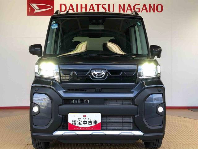 タントファンクロスターボ４ＷＤ　ターボ　シートヒーター　両側電動スライドドア　アイドリングストップ　プッシュスタート　スマートキー　衝突被害軽減システム　横滑り防止機能　オートライト　オートエアコン　ＡＢＳ（長野県）の中古車
