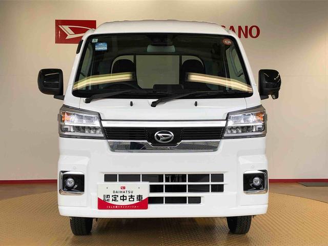 ハイゼットトラックジャンボエクストラ４ＷＤ　プッシュスタートエンジン　キーフリーシステム　電動格納ドアミラー　エアコン　パワステ　ＬＥＤヘッドランプ　衝突被害軽減システム　横滑り防止機能　アイドリングストップ　ＡＢＳ（長野県）の中古車