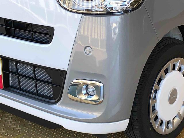 ムーヴキャンバスストライプスＧターボ２ＷＤ　ターボ　　両側電動スライドドア　オートライト　衝突被害軽減システム　横滑り防止機能　プッシュスタート　スマートキー　オートエアコン　電動格納ドアミラー　アイドリングストップ　ＡＢＳ　新品ナビ（長野県）の中古車