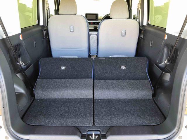 ムーヴキャンバスストライプスＧターボ２ＷＤ　ターボ　　両側電動スライドドア　オートライト　衝突被害軽減システム　横滑り防止機能　プッシュスタート　スマートキー　オートエアコン　電動格納ドアミラー　アイドリングストップ　ＡＢＳ　新品ナビ（長野県）の中古車