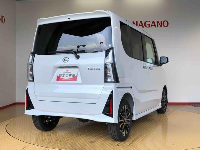 タントカスタムRS4WD ターボ シートヒーター 両側電動スライドドア アイドリングストップ プッシュスタート スマートキー 衝突被害軽減システム 横滑り防止機能 オートライト オートエアコン ABS(長野県)の中古車