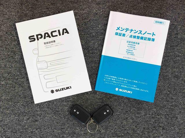 スペーシアハイブリッドＧ２ＷＤ　オートライト　オートエアコン　横滑り防止システム　アイドリングストップ　プッシュスタートエンジンボタン　スマートキー　電動格納ドアミラー　パワーウィンドウ　ＣＤステレオ　ＡＢＳ（長野県）の中古車