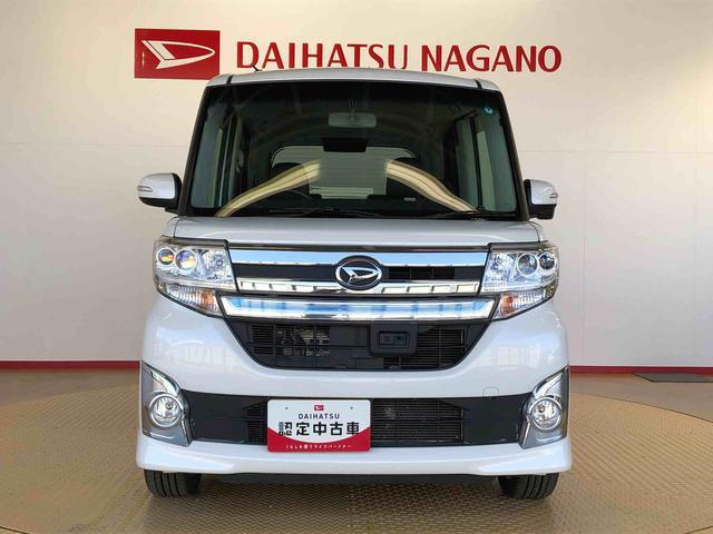 タントカスタムＲＳ　トップエディションＳＡ４ＷＤ　ターボ　両側電動スライドドア　アイドリングストップ　プッシュスタート　スマートキー　衝突被害軽減システム　横滑り防止機能　オートライト　オートエアコン　電動格納ドアミラー　ＡＢＳ（長野県）の中古車