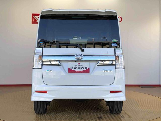 タントカスタムＲＳ　トップエディションＳＡ４ＷＤ　ターボ　両側電動スライドドア　アイドリングストップ　プッシュスタート　スマートキー　衝突被害軽減システム　横滑り防止機能　オートライト　オートエアコン　電動格納ドアミラー　ＡＢＳ（長野県）の中古車