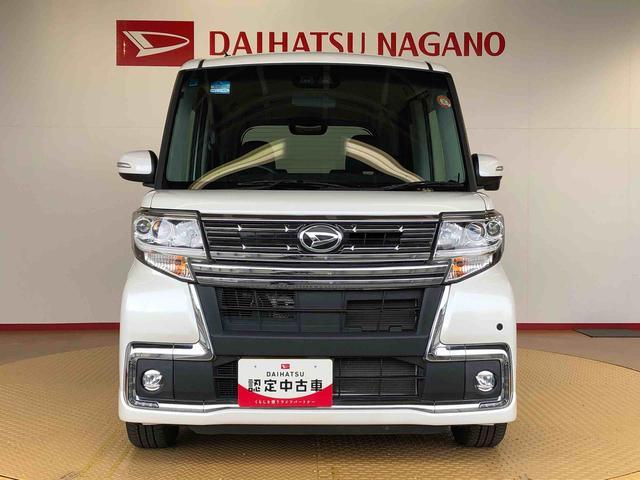 タントカスタムＲＳ　トップエディションＳＡIII４ＷＤ　ターボ　両側電動スライドドア　アイドリングストップ　プッシュスタート　スマートキー　衝突被害軽減システム　横滑り防止機能　オートライト　オートエアコン　電動格納ドアミラー　ＡＢＳ（長野県）の中古車