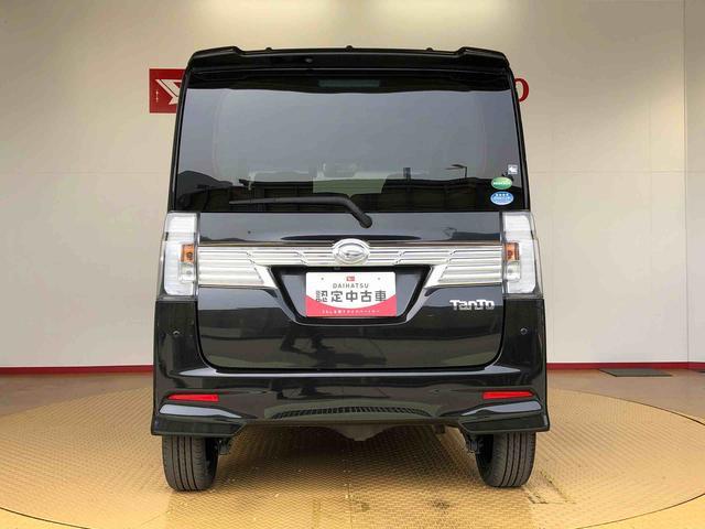タントカスタムＲＳ　トップエディションＳＡIII４ＷＤ　ターボ　両側電動スライドドア　アイドリングストップ　プッシュスタート　スマートキー　衝突被害軽減システム　横滑り防止機能　オートライト　オートエアコン　電動格納ドアミラー　ＡＢＳ（長野県）の中古車