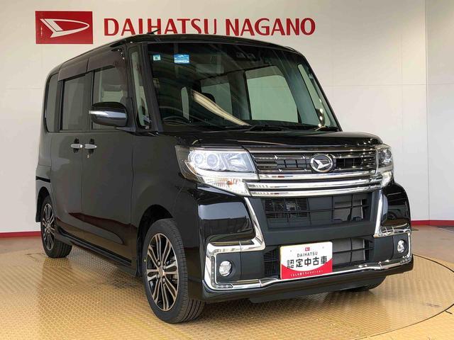タントカスタムＲＳ　トップエディションＳＡIII４ＷＤ　ターボ　両側電動スライドドア　アイドリングストップ　プッシュスタート　スマートキー　衝突被害軽減システム　横滑り防止機能　オートライト　オートエアコン　電動格納ドアミラー　ＡＢＳ（長野県）の中古車