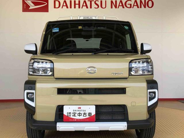 タフトＧターボ４ＷＤ　ターボ　スカイルーフ　　プッシュスタート　スマートキー　オートライト　オートエアコン　電動パーキングブレーキ　衝突被害軽減システム　横滑り防止機能　アイドリングストップ　シートヒーター　ＡＢＳ（長野県）の中古車