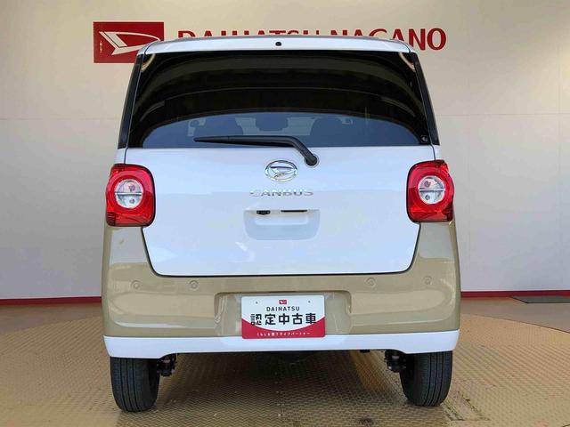 ムーヴキャンバスストライプスＧターボ４ＷＤ　ターボ　　両側電動スライドドア　オートライト　衝突被害軽減システム　横滑り防止機能　シートヒーター　プッシュスタート　スマートキー　オートエアコン　アイドリングストップ　ＡＢＳ（長野県）の中古車