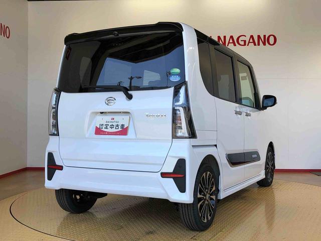 タントカスタムＲＳ２ＷＤ　ターボ　シートヒーター　両側電動スライドドア　アイドリングストップ　プッシュスタート　スマートキー　衝突被害軽減システム　横滑り防止機能　オートライト　オートエアコン　ＡＢＳ（長野県）の中古車
