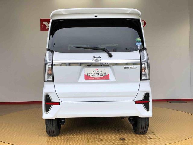 タントカスタムＲＳ４ＷＤ　ターボ　シートヒーター　両側電動スライドドア　アイドリングストップ　プッシュスタート　スマートキー　衝突被害軽減システム　横滑り防止機能　オートライト　オートエアコン　ＡＢＳ（長野県）の中古車