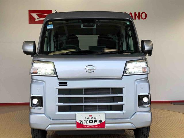 ハイゼットカーゴデッキバンＧ４ＷＤ　プッシュスタートエンジン　キーフリーシステム　エアコン　パワステ　電動格納ドアミラー　パワードアロック　　衝突被害軽減システム　横滑り防止機能　アイドリングストップ　ＡＢＳ（長野県）の中古車