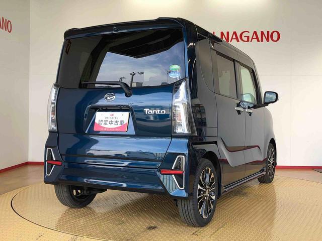 タントカスタムＲＳ２ＷＤ　ターボ　シートヒーター　両側電動スライドドア　アイドリングストップ　プッシュスタート　スマートキー　衝突被害軽減システム　横滑り防止機能　オートライト　オートエアコン　ＡＢＳ（長野県）の中古車