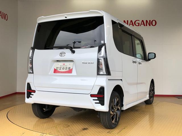 タントウェルカムシートリフト　カスタムＲＳ４ＷＤ　ターボ　シートヒーター　両側電動スライドドア　アイドリングストップ　プッシュスタート　スマートキー　衝突被害軽減システム　横滑り防止機能　オートライト　オートエアコン　ＡＢＳ（長野県）の中古車