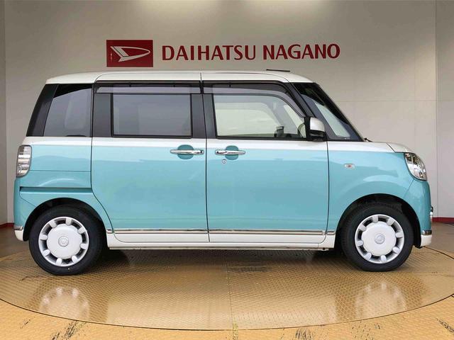 ムーヴキャンバスＸメイクアップリミテッド　ＳＡIII２ＷＤ　両側電動スライドドア　オートライト　衝突被害軽減システム　横滑り防止機能　プッシュスタート　スマートキー　オートエアコン　パワーウインドウ　電動格納ドアミラー　アイドリングストップ　ＡＢＳ（長野県）の中古車