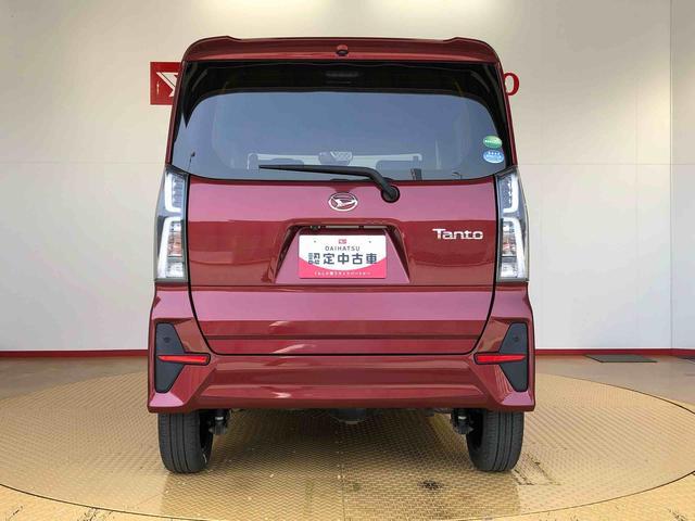 タントカスタムＲＳ４ＷＤ　ターボ　シートヒーター　両側電動スライドドア　アイドリングストップ　プッシュスタート　スマートキー　衝突被害軽減システム　横滑り防止機能　オートライト　オートエアコン　ＡＢＳ（長野県）の中古車