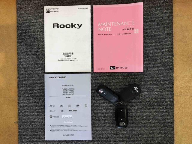 ロッキーＧ４ＷＤ　ターボ　衝突被害軽減システム　横滑り防止機能　シートヒーター　オートライト　オートエアコン　プッシュスタート　スマートキー　アイドリングストップ　電動格納ドアミラー　ＡＢＳ（長野県）の中古車