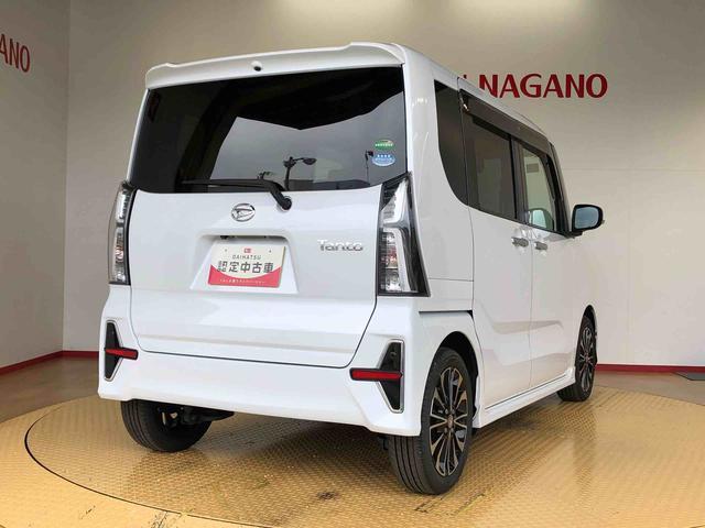 タントカスタムＲＳセレクション２ＷＤ　ターボ　シートヒーター　両側電動スライドドア　アイドリングストップ　プッシュスタート　スマートキー　衝突被害軽減システム　横滑り防止機能　オートライト　オートエアコン　ＡＢＳ（長野県）の中古車
