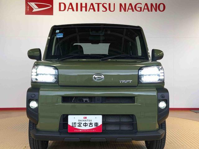 タフトＧターボ２ＷＤ　ターボ　スカイルーフ　　プッシュスタート　スマートキー　オートライト　オートエアコン　電動パーキングブレーキ　衝突被害軽減システム　横滑り防止機能　アイドリングストップ　シートヒーター　ＡＢＳ（長野県）の中古車