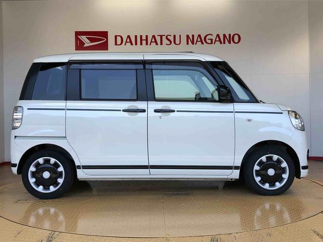ムーヴキャンバスＧブラックアクセントＶＳ　ＳＡIII２ＷＤ　両側電動スライドドア　オートライト　衝突被害軽減システム　横滑り防止機能　プッシュスタート　スマートキー　オートエアコン　パワーウインドウ　電動格納ドアミラー　アイドリングストップ　ＡＢＳ（長野県）の中古車