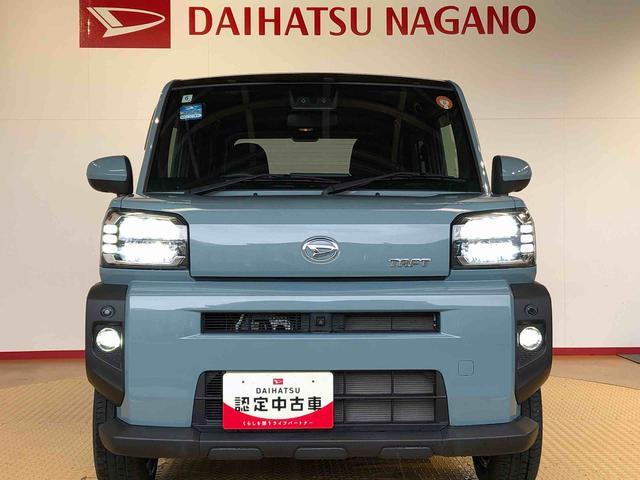タフトＧターボ４ＷＤ　ターボ　スカイルーフ　　プッシュスタート　スマートキー　オートライト　オートエアコン　電動パーキングブレーキ　衝突被害軽減システム　横滑り防止機能　アイドリングストップ　シートヒーター　ＡＢＳ（長野県）の中古車