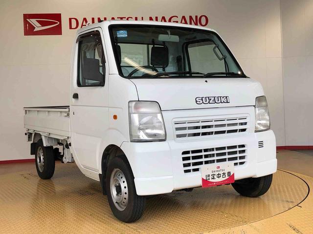 キャリイトラックＫＣ４ＷＤ　ＡＭ／ＦＭラジオ　テールゲートチェーン　手動ドアミラー（長野県）の中古車