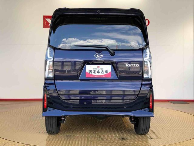 タントカスタムＲＳ４ＷＤ　ターボ　シートヒーター　両側電動スライドドア　アイドリングストップ　プッシュスタート　スマートキー　衝突被害軽減システム　横滑り防止機能　オートライト　オートエアコン　ＡＢＳ（長野県）の中古車