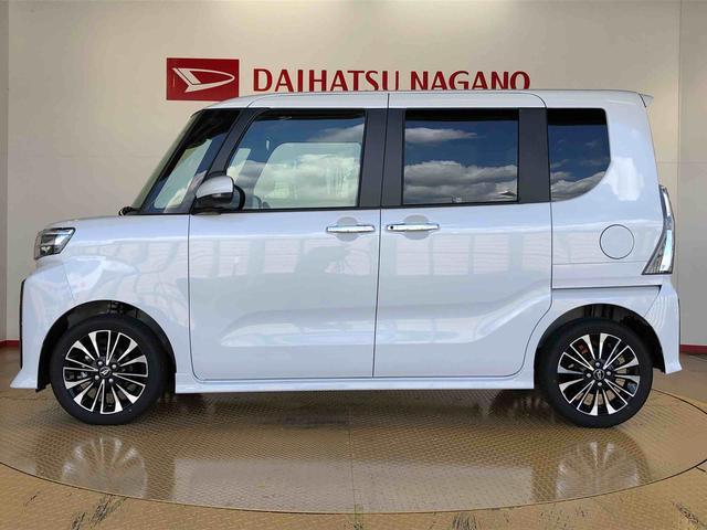 タントカスタムＲＳ２ＷＤ　ターボ　シートヒーター　両側電動スライドドア　アイドリングストップ　プッシュスタート　スマートキー　衝突被害軽減システム　横滑り防止機能　オートライト　オートエアコン　ＡＢＳ（長野県）の中古車