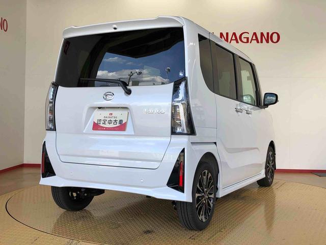 タントカスタムＲＳ２ＷＤ　ターボ　シートヒーター　両側電動スライドドア　アイドリングストップ　プッシュスタート　スマートキー　衝突被害軽減システム　横滑り防止機能　オートライト　オートエアコン　ＡＢＳ（長野県）の中古車