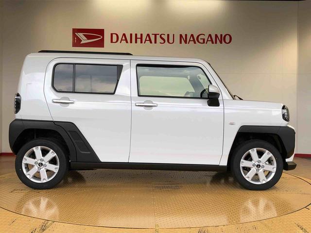 タフトＧターボ　クロムベンチャー４ＷＤ　ターボ　スカイルーフ　　プッシュスタート　スマートキー　オートライト　オートエアコン　電動パーキングブレーキ　衝突被害軽減システム　横滑り防止機能　アイドリングストップ　シートヒーター　ＡＢＳ（長野県）の中古車