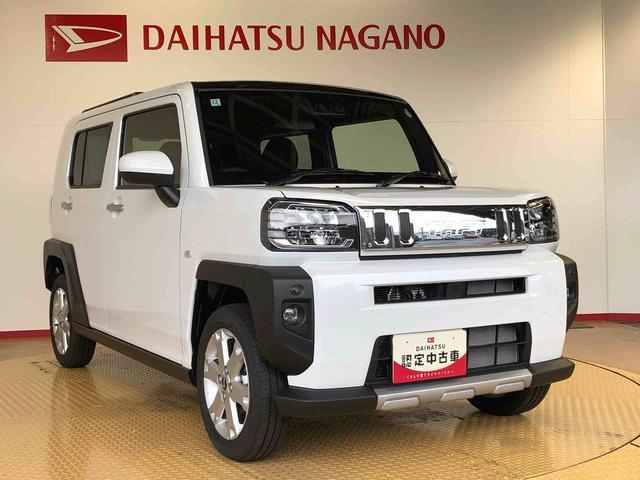 タフトＧターボ　クロムベンチャー４ＷＤ　ターボ　スカイルーフ　　プッシュスタート　スマートキー　オートライト　オートエアコン　電動パーキングブレーキ　衝突被害軽減システム　横滑り防止機能　アイドリングストップ　シートヒーター　ＡＢＳ（長野県）の中古車