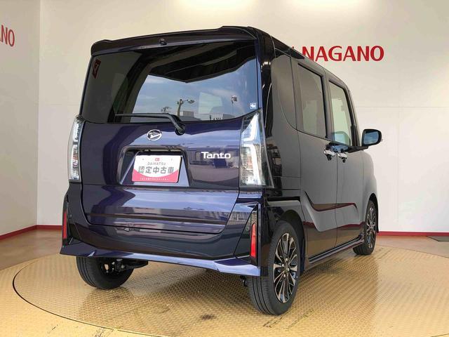 タントカスタムＲＳ２ＷＤ　ターボ　シートヒーター　両側電動スライドドア　アイドリングストップ　プッシュスタート　スマートキー　衝突被害軽減システム　横滑り防止機能　オートライト　オートエアコン　ＡＢＳ（長野県）の中古車