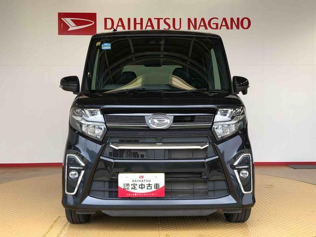 タントカスタムＲＳ４ＷＤ　ターボ　シートヒーター　両側電動スライドドア　アイドリングストップ　プッシュスタート　スマートキー　衝突被害軽減システム　横滑り防止機能　オートライト　オートエアコン　ＡＢＳ（長野県）の中古車